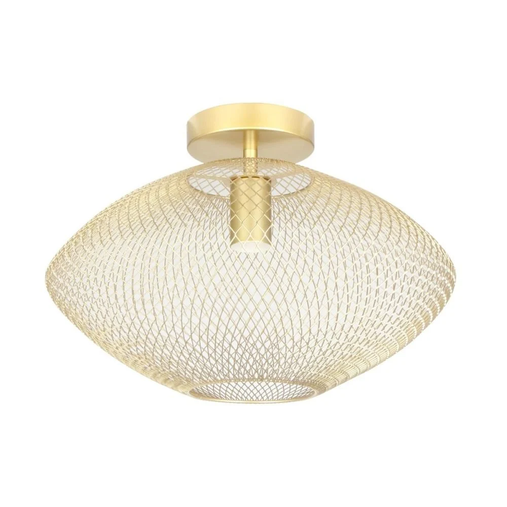 Nowoczesna Lampa Sufitowa Druciana Orion LED Złota