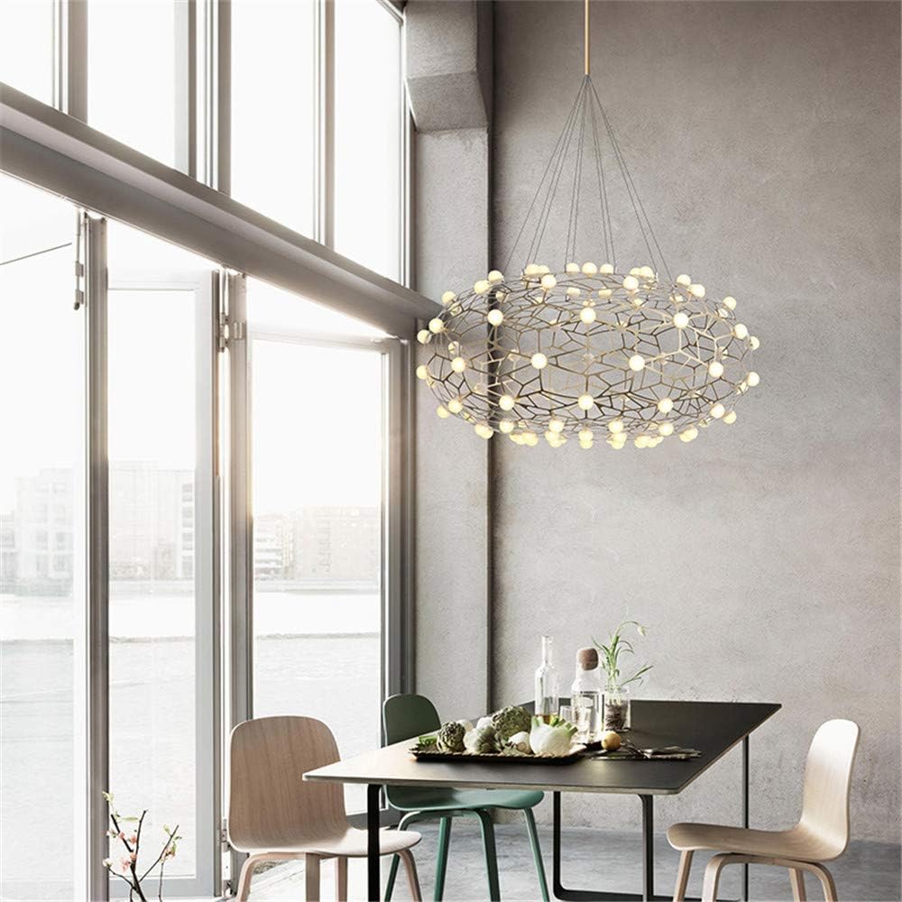 Nowoczesna Lampa Wisząca Mesh Chendelier Żyrandol Złoty - obrazek 5