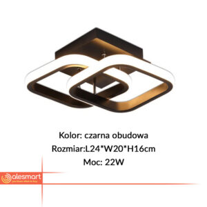 Lampa sufitowa PLAFON ring LED 22W