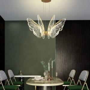 Lampa Wisząca Butterfly Żyrandol Motyl 6 żarówek