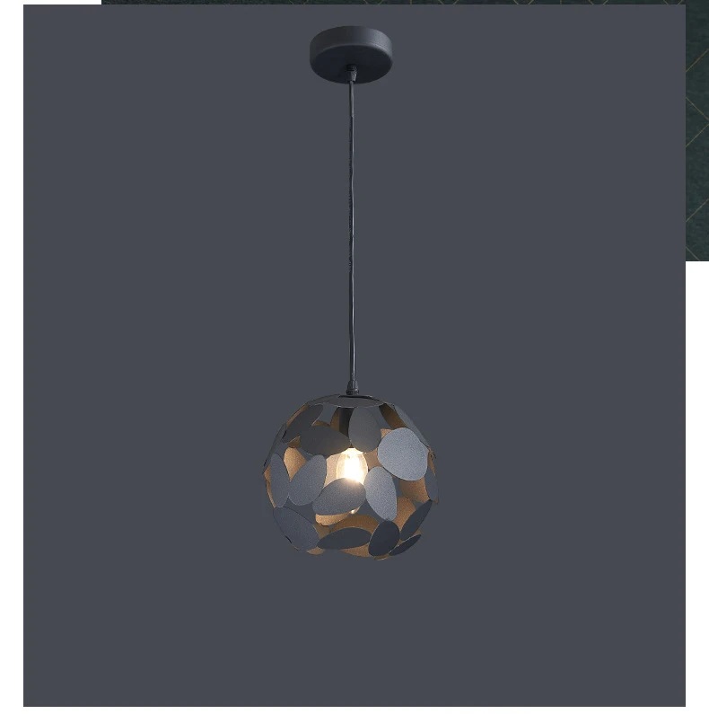 Postmodernistyczna Metalowa Lampa Wisząca Narisa Czarna - obrazek 10