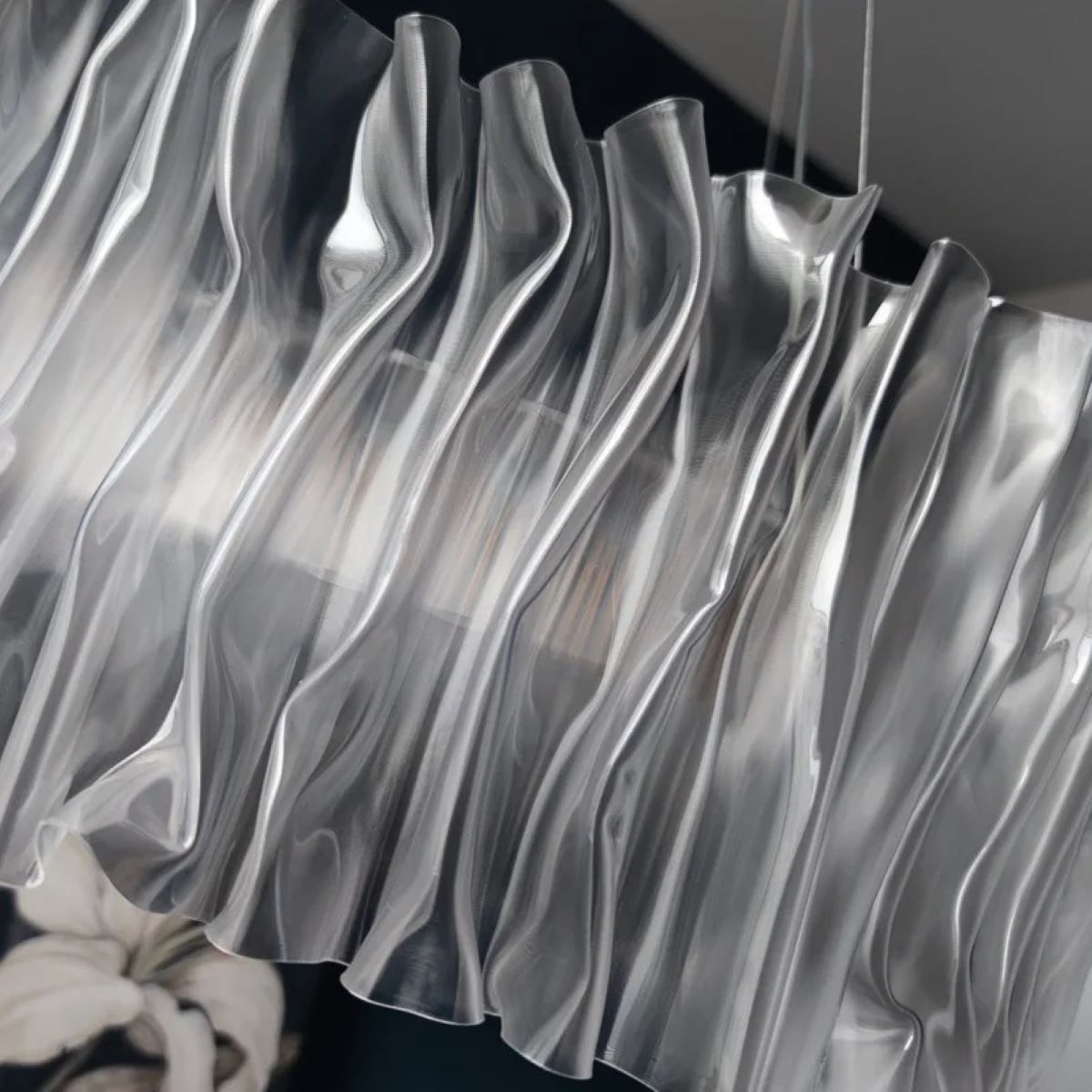 Nowoczesna Lampa Wisząca Accordeon Żyrandol Złoty Srebrny - obrazek 9