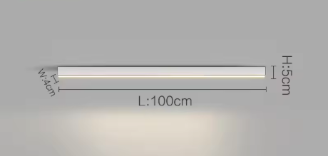 Minimalistyczna Nowoczesna Lampa Sufitowa Listwa LED Plafon do biura, kuchni, pokoju do pracy