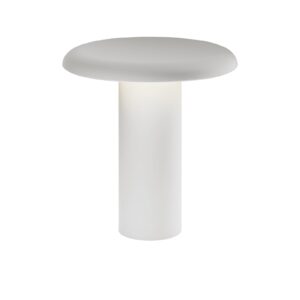 Lampa stołowa LED Artemide Takku z akumulatorem biała
