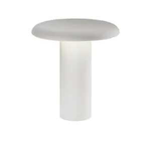 Lampa stołowa LED Artemide Takku z akumulatorem biała