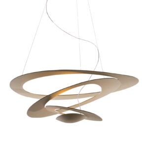 Artemide Pirce Mini żyrandol LED złota 3000 K