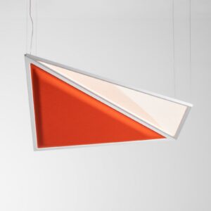 Lampa Wisząca Artemide Flexia żyrandol LED pomarańczowy