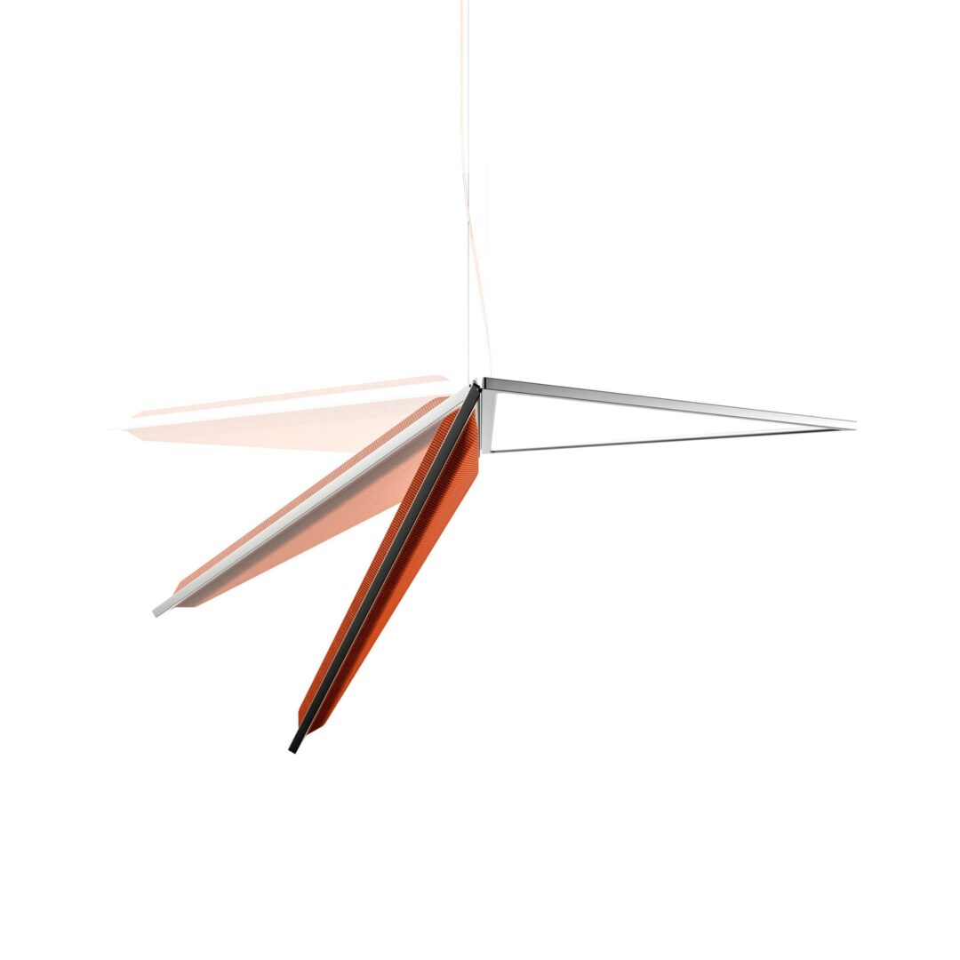 Lampa Wisząca Artemide Flexia żyrandol LED pomarańczowy