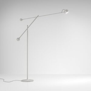Artemide Ixa lampa stojąca LED biało-szara
