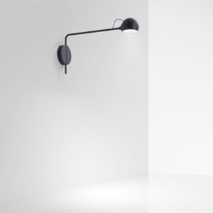 Lampa Ścienna Artemide Ixa kinkiet LED stałe ramię antracyt