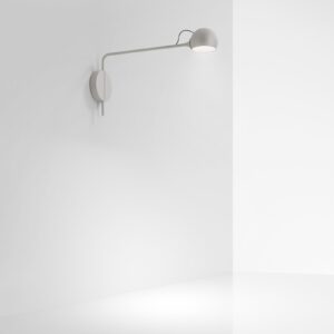 Lampa Ścienna Artemide Ixa kinkiet LED stałe ramię biało-szara
