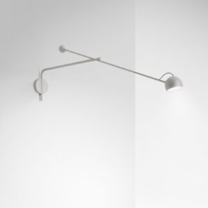Lampa Ścienna Artemide Ixa L kinkiet LED regulowany biało-szary
