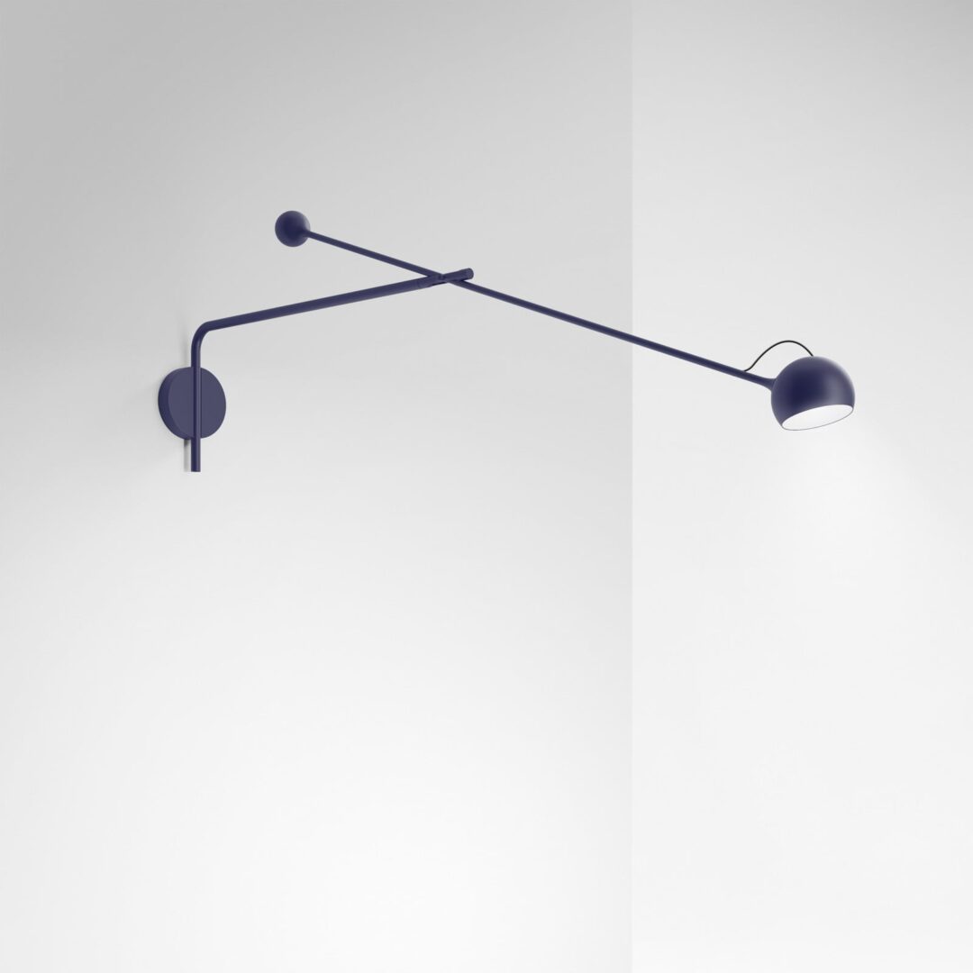 Artemide Ixa 4 Lampa Ścienna Artemide Ixa L kinkiet LED regulowany niebieski