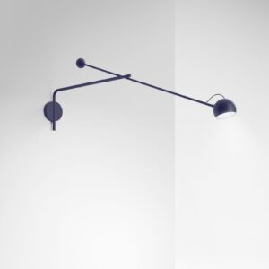 Lampa Ścienna Artemide Ixa L kinkiet LED regulowany niebieski