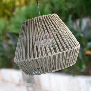Akumulatorowa lampa wisząca LED Newgarden Conta taupe