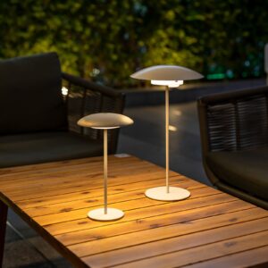 Lampa akumulatorowa LED Newgarden Sardinia IP44 biała 40 cm