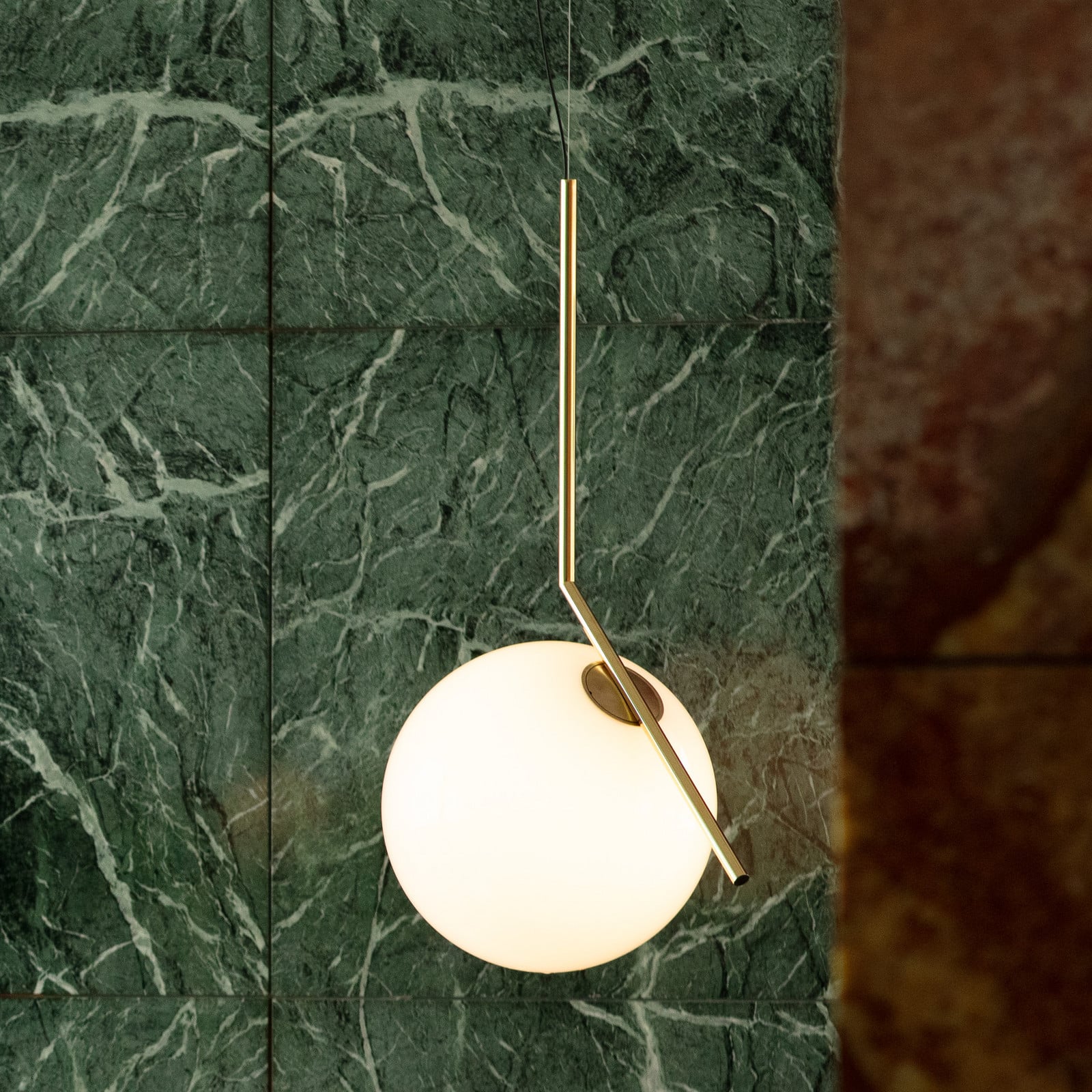 Lampa wisząca FLOS IC S2 10th Anniversary pozłacana 24-karatowym złotem