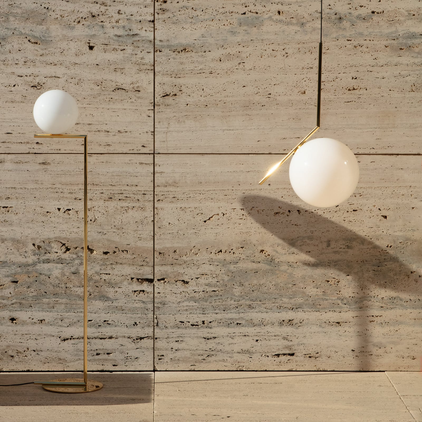 Lampa wisząca FLOS IC S3 10th Anniversary pozłacana 24-karatowym złotem