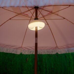 Lampa akumulatorowa LED Newgarden Lima IP54 RGBW osłony przeciwsłoneczne