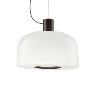 Lampa wisząca FLOS Bellhop Glass S2 czekoladowy brąz Ø 45 cm