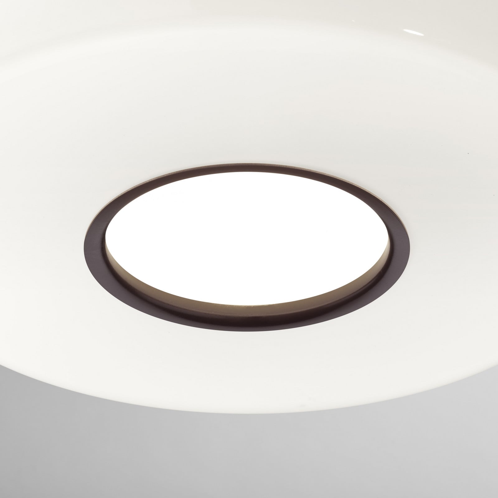 Lampa wisząca FLOS Bellhop Glass S2 czekoladowy brąz Ø 45 cm