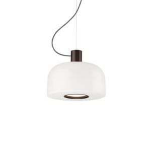 Lampa wisząca Flos Bellhop Glass S1 czekoladowy brąz Ø 33 cm