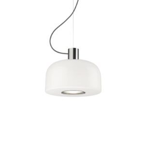 Lampa wisząca Flos Bellhop Glass S1 kolor aluminium szkło Ø 33 cm