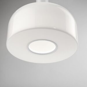 Lampa wisząca Flos Bellhop Glass S1 biały szkło Ø 33 cm E27