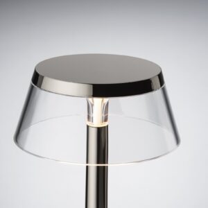 Flos lampa stołowa LED Bon jour unplugged czarny chrom