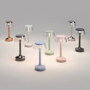 Flos lampa stołowa LED Bon jour unplugged chrom