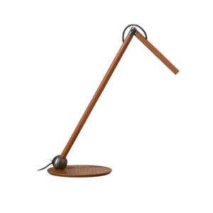 Oluce Lampa stołowa LED Calamaio musztardowo-żółta metal wysokość 37 cm