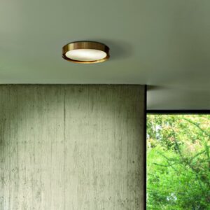 Oluce lampa sufitowa Berlin Ø 50 cm kolor mosiężny anodowany
