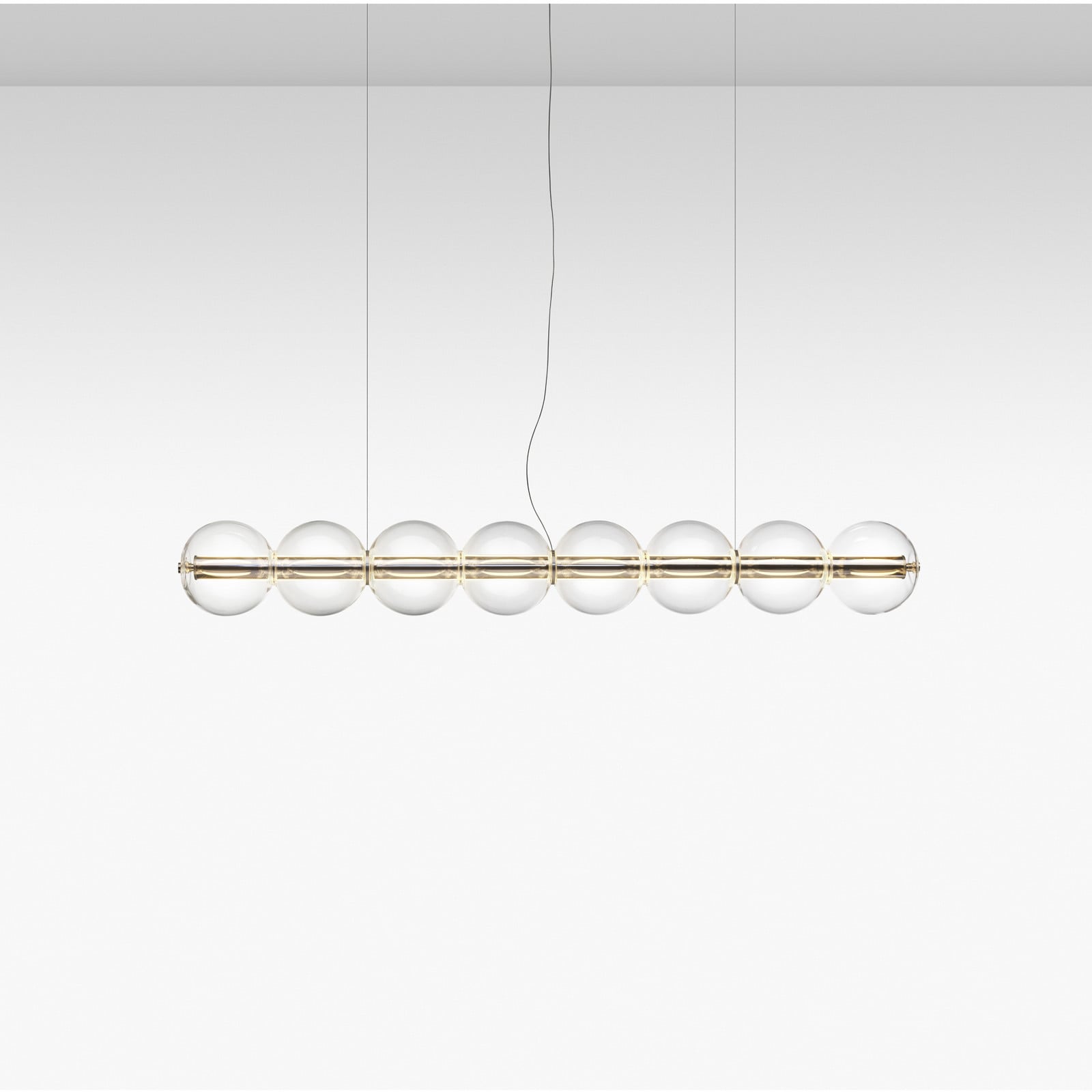 Żyrandol LED FLOS LUCE SFERICA S1 166 cm szkło