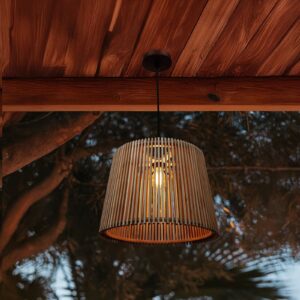 Lampa wisząca Newgarden Okinawa kolor drewna bambus IP44