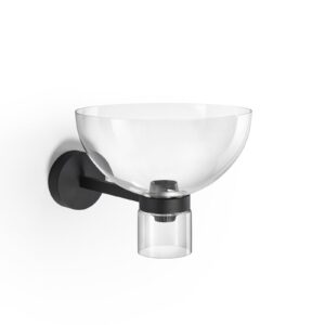 Kinkiet LED Flos Nocturne Bowl czarny szklany ściemniany