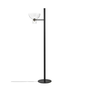 Lampa stojąca LED Flos Nocturne F1 Bowl czarna wysokość 206 cm