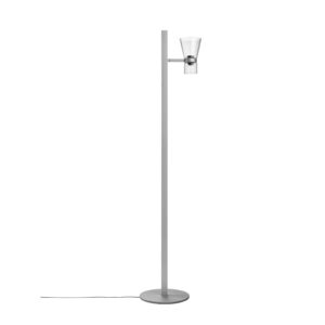 Lampa stojąca LED Flos Nocturne F1 Cone srebrna 1-punktowa 206 cm