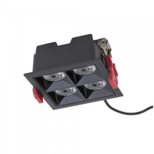 Oprawa podtynkowa LED, MIDI czarna, 16 lub 20 W, CRI >90 – zdjęcie 2