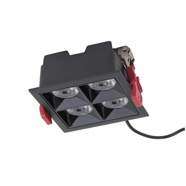 Oprawa podtynkowa LED, MIDI czarna, 16 lub 20 W, CRI >90 2 Oprawa podtynkowa LED, MIDI czarna, 16 lub 20 W, CRI >90 – zdjęcie 2