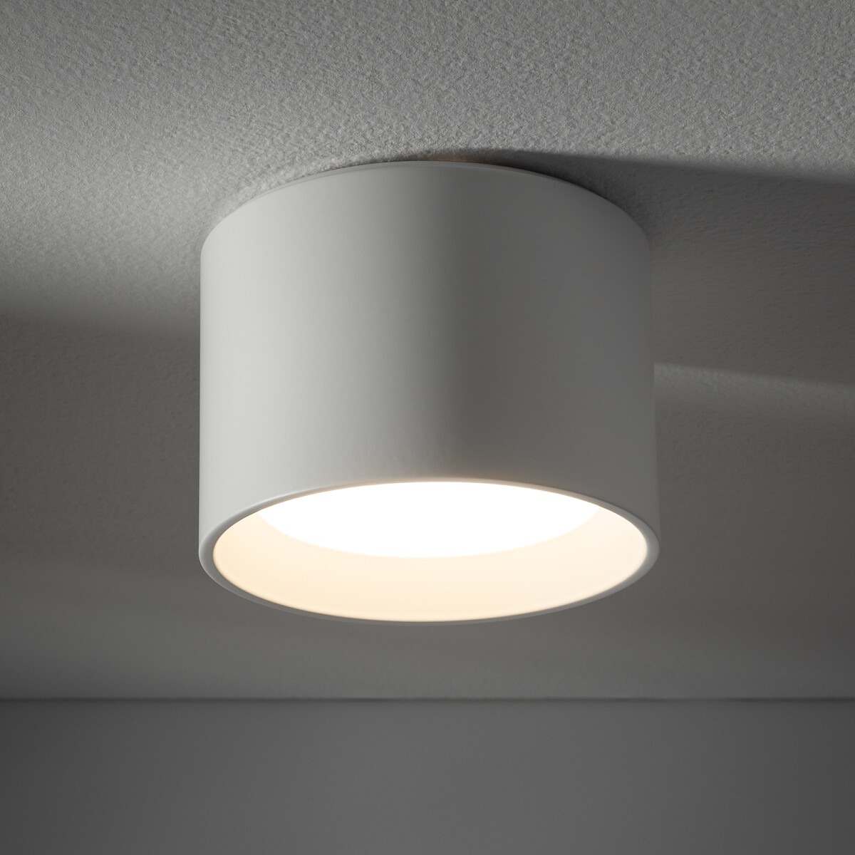 Plafon łazienkowy GX53, biały cylinder, 10 cm, IP54 3 Plafon łazienkowy GX53, biały cylinder, 10 cm, IP54 – zdjęcie 3