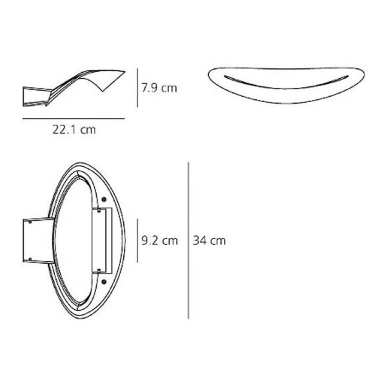 Lampa Ścienna Artemide Mesmeri designerski kinkiet biały