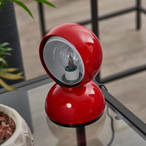 Artemide Eclisse lampa stołowa czerwona