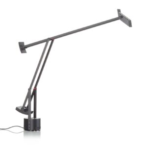 Designerska lampa stołowa Artemide Tizio czarna
