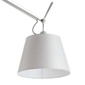 Lampa stojąca Artemide Tolomeo Mega szara/aluminium/satynowa ściemniana