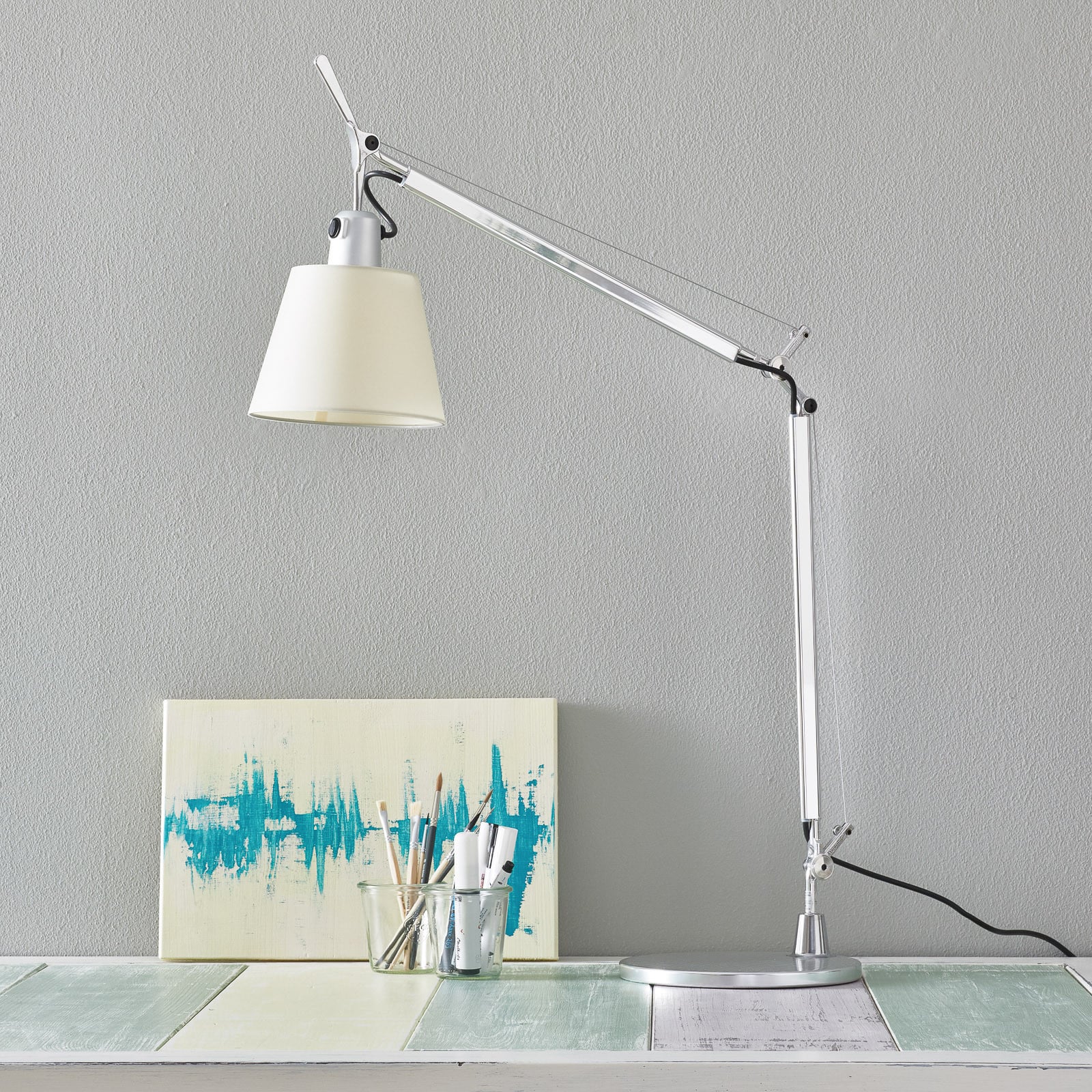 Designerska lampa stołowa Tolomeo Basculante
