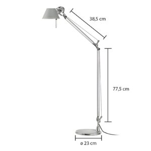 Artemide Tolomeo Lettura lampa stojąca aluminium
