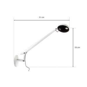 Lampa Ścienna Artemide Demetra Micro kinkiet LED biały