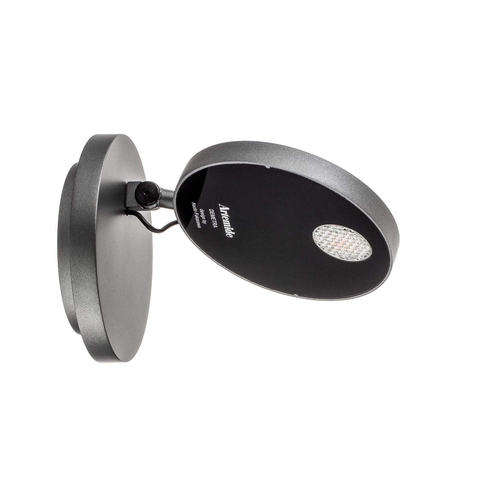 Lampa Ścienna Artemide Demetra Kinkiet LED ściemnialny 2700K szary