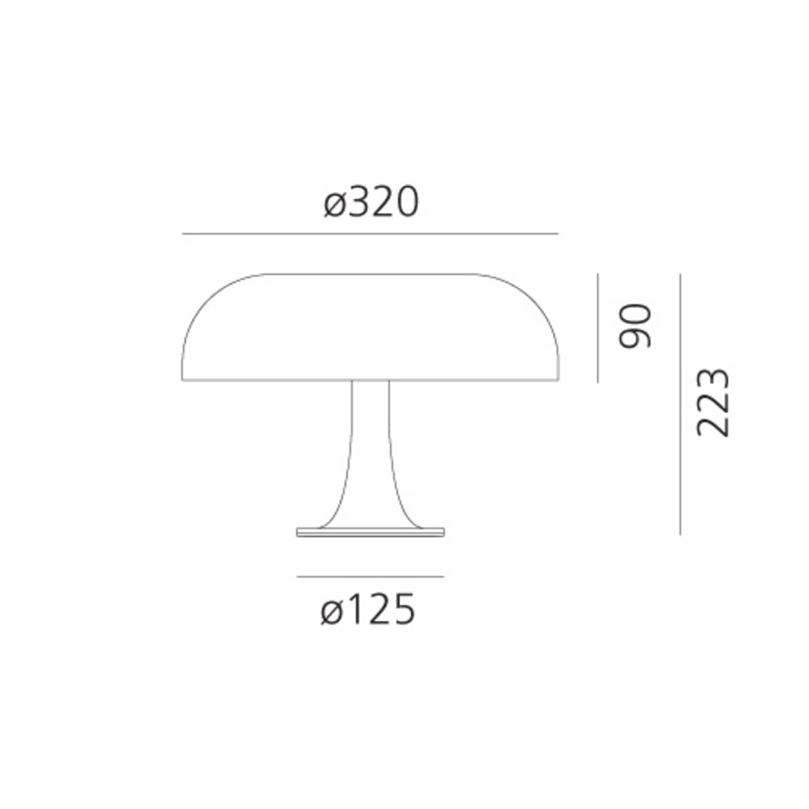 Artemide Nessino – lampa stołowa biała