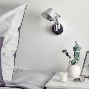 Lampa Ścienna Artemide Tolomeo Micro Faretto Kinkiet LED 3000 K szary